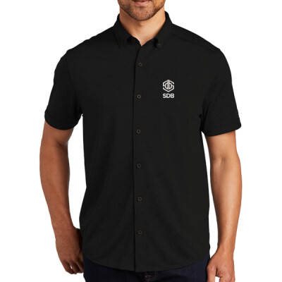 OGIO Gravitate Full-Button Polo - White Embroidery Thumbnail