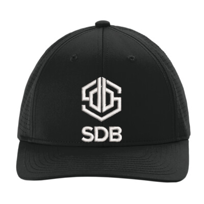 Sport-Tek Pro Cut Perforated Trucker Cap - White Embroidery Thumbnail