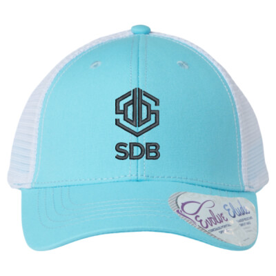 Infinity Her "Charlie" Ladies Trucker Cap - Black Embroidery Thumbnail